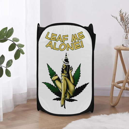 Leaf Me Alone 4/20 Edition Laundry Hamper