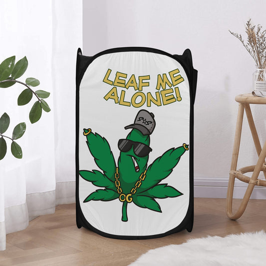 Leaf Me Alone 4/20 Edition Laundry Hamper