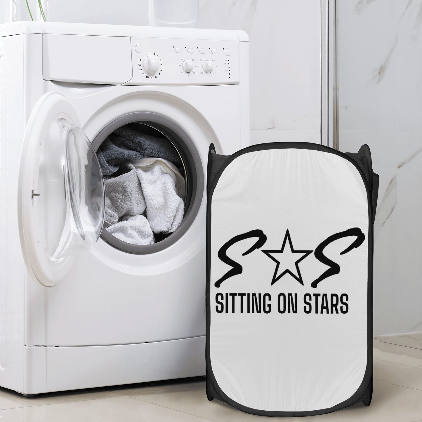 S.O.S  Sitting On Stars Laundry Hamper