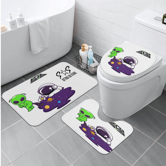 Space Alien Bath Room Toilet Set