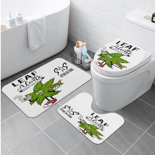 Leaf Me Alone 4/20 Edition Bath Room Toilet Set