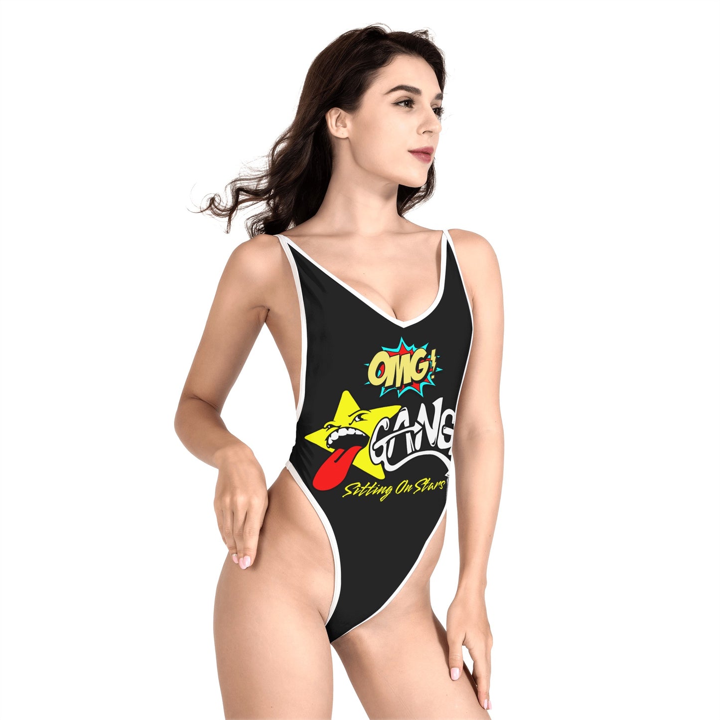 Star Gang Women’s One Piece High Cut Swimsuit