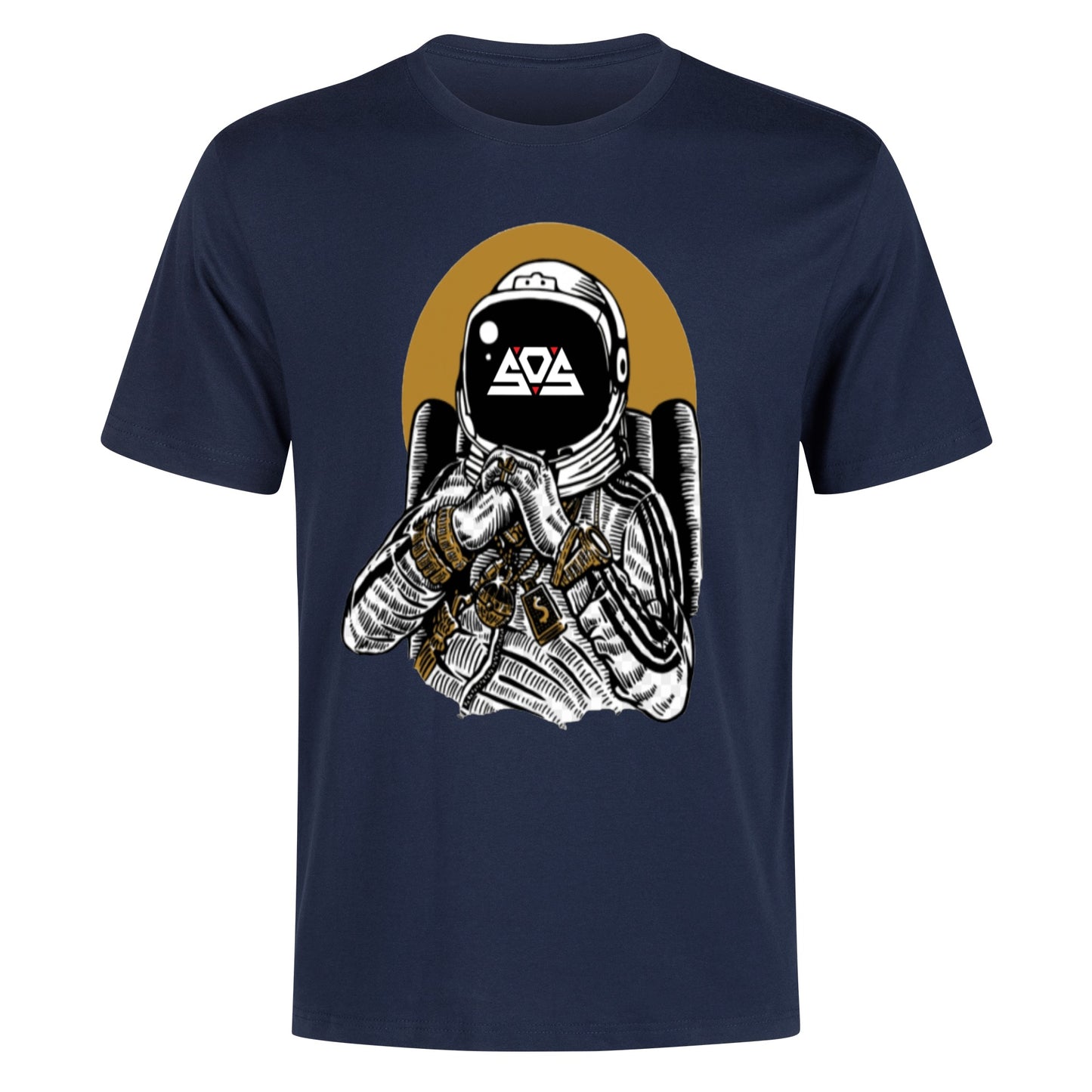 Astronaut Money Men's Cotton T Shirt