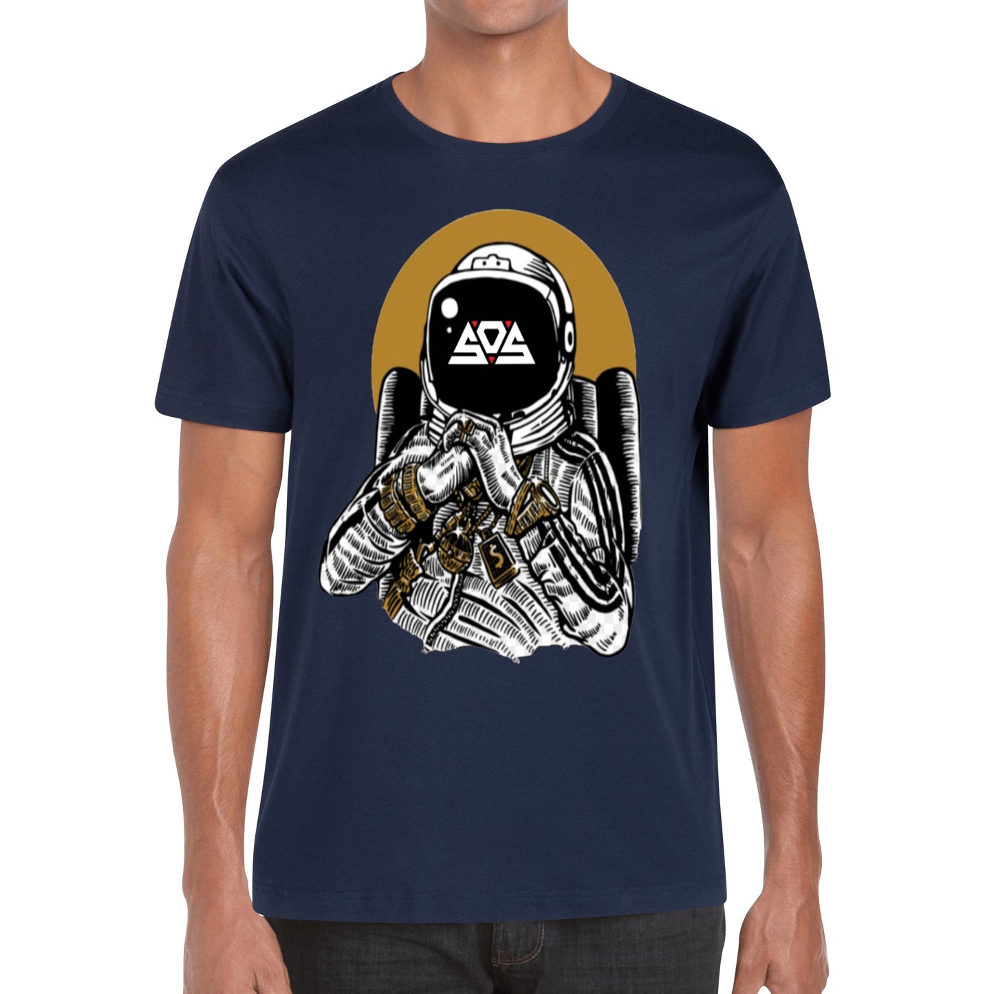 Astronaut Money Men's Cotton T Shirt