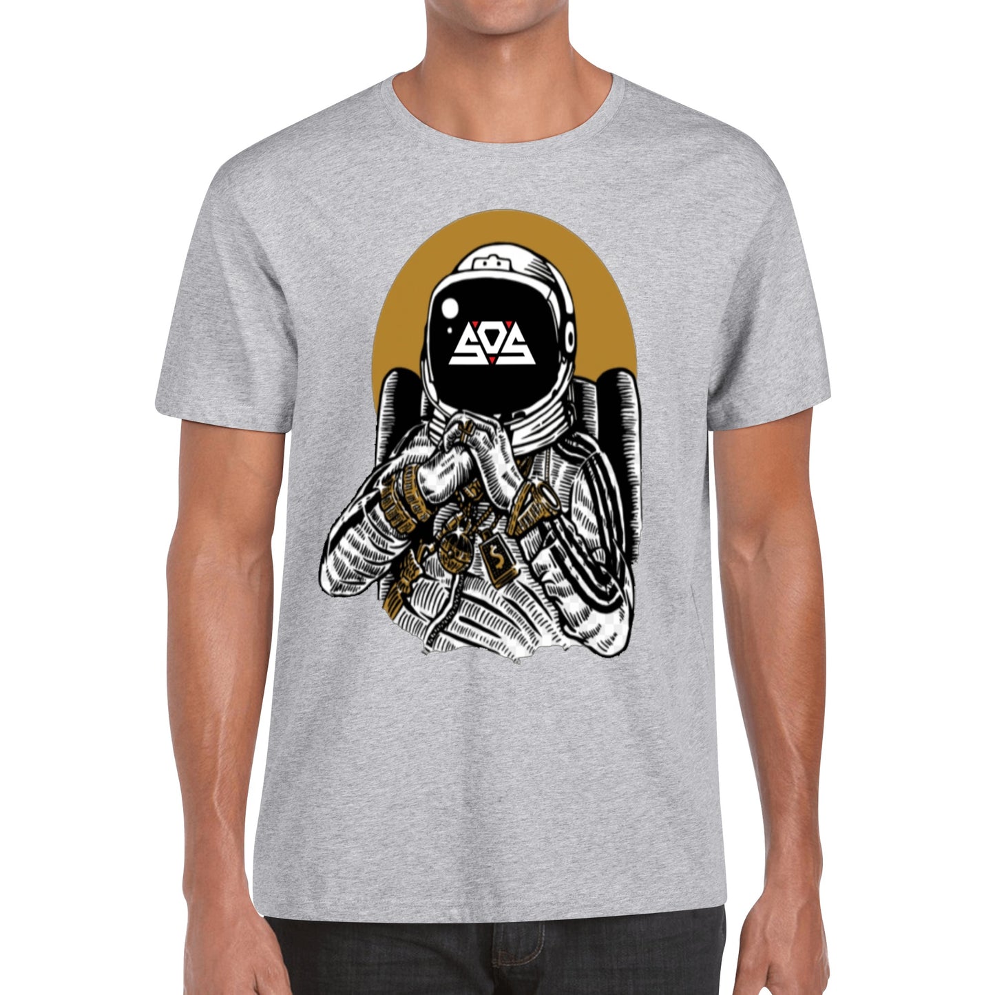 Astronaut Money Men's Cotton T Shirt