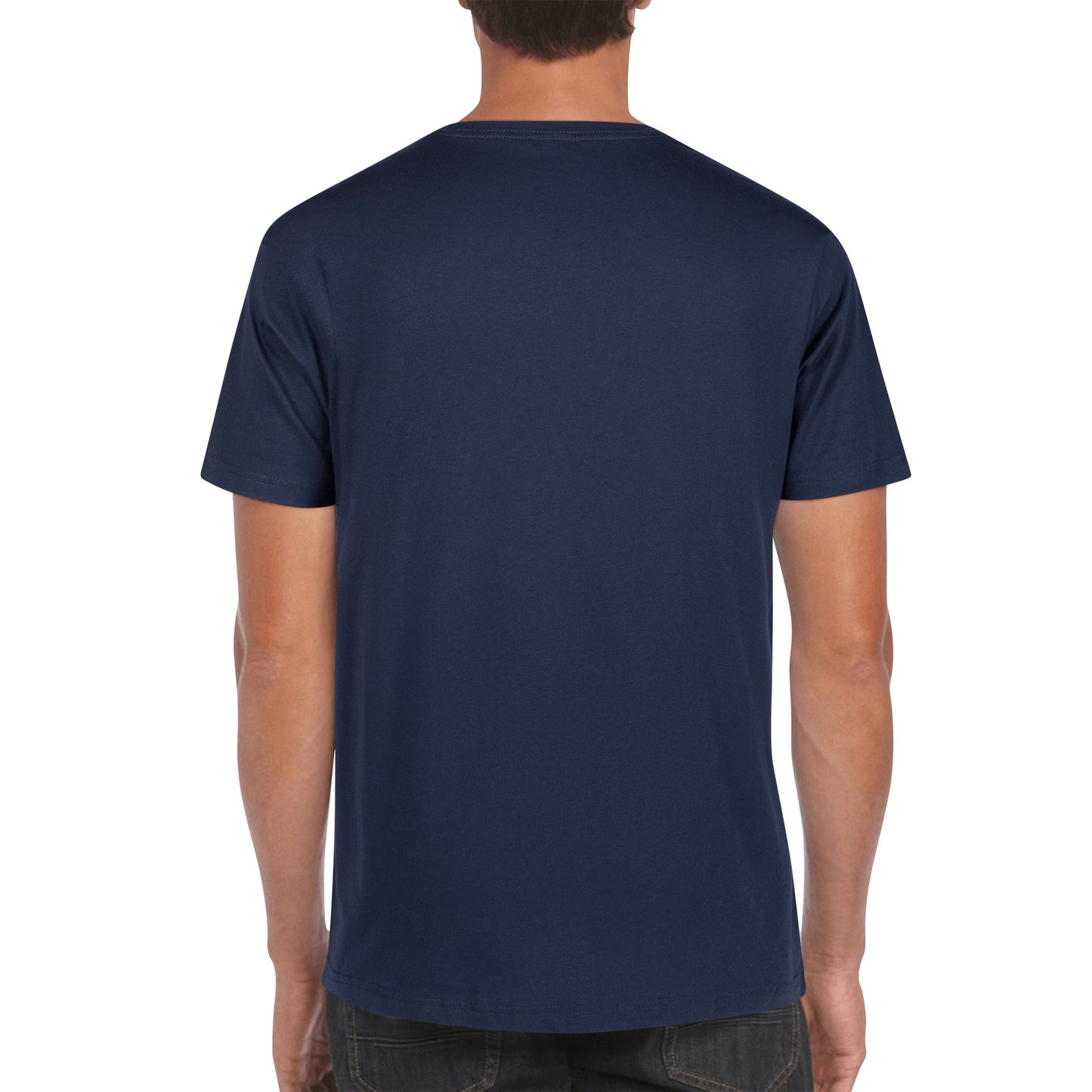 Men's Cotton Front Back Printing T Shirt