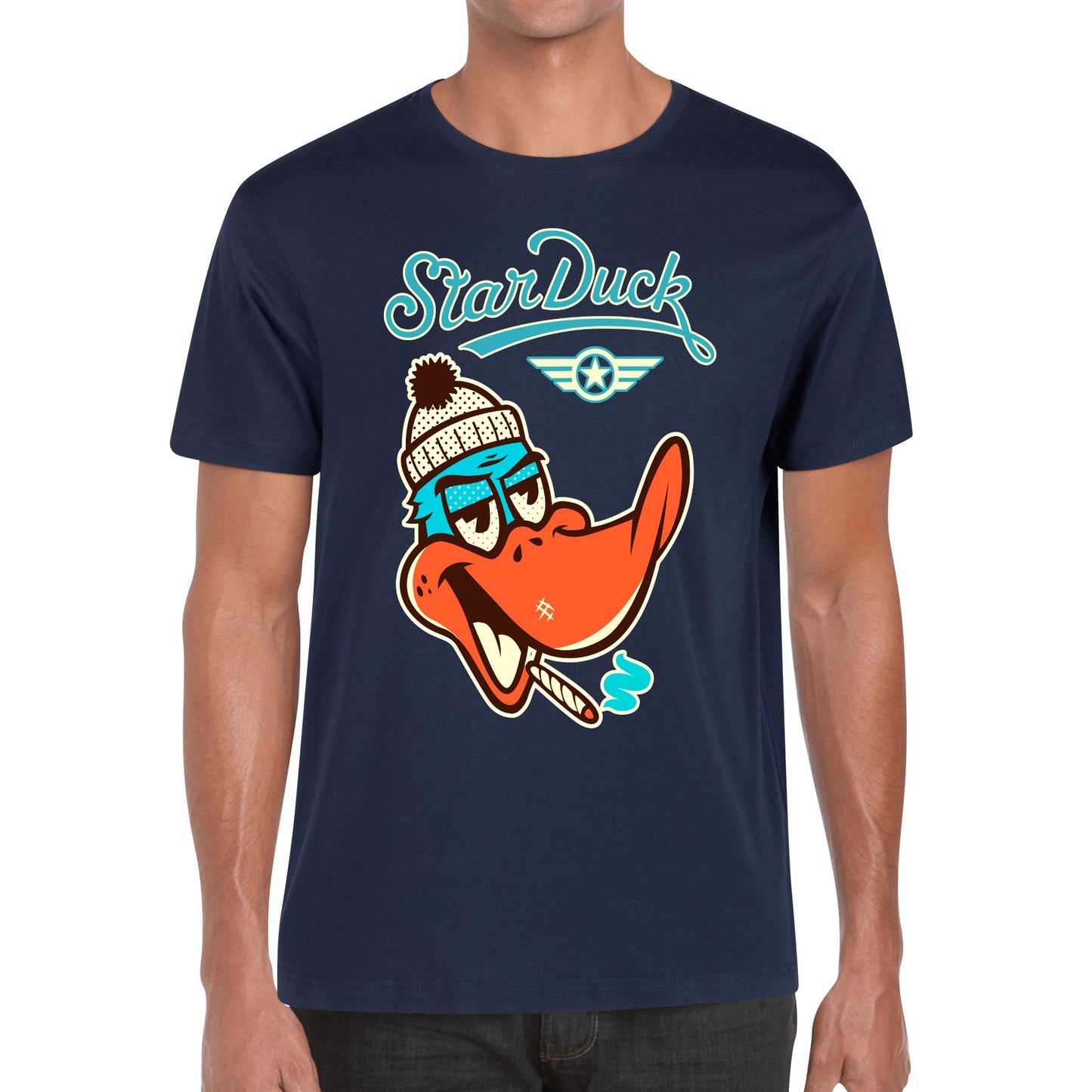 Star Duck Men's Cotton T Shirt