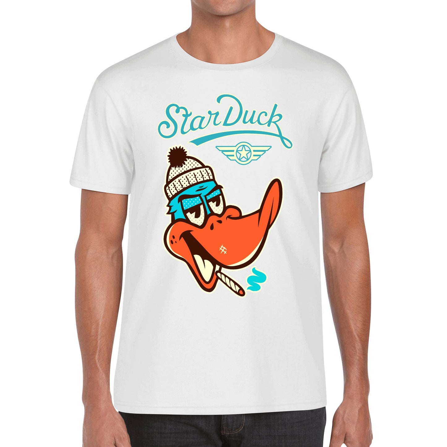 Star Duck Men's Cotton T Shirt