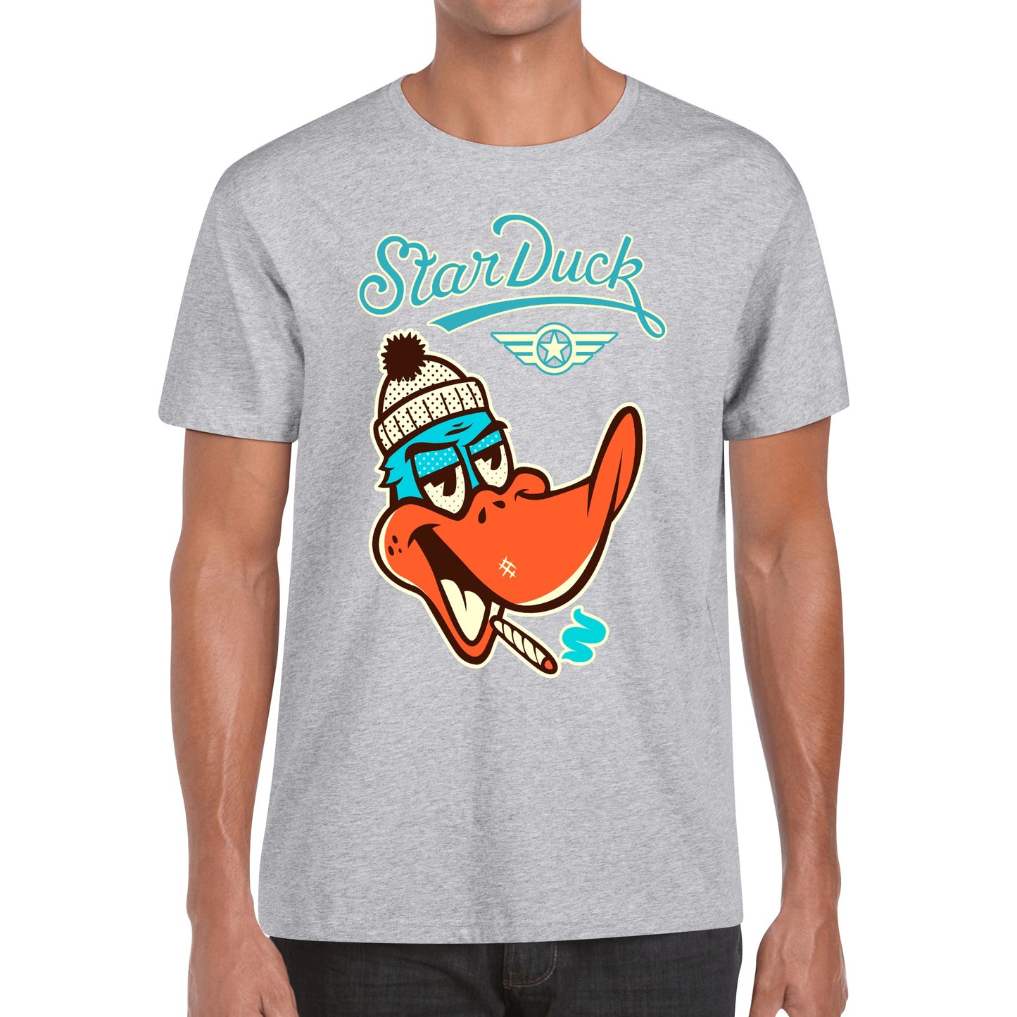 Star Duck Men's Cotton T Shirt