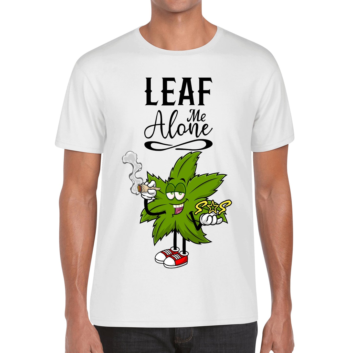 Leaf Me Alone 4/20 Edition Men's Cotton T Shirt