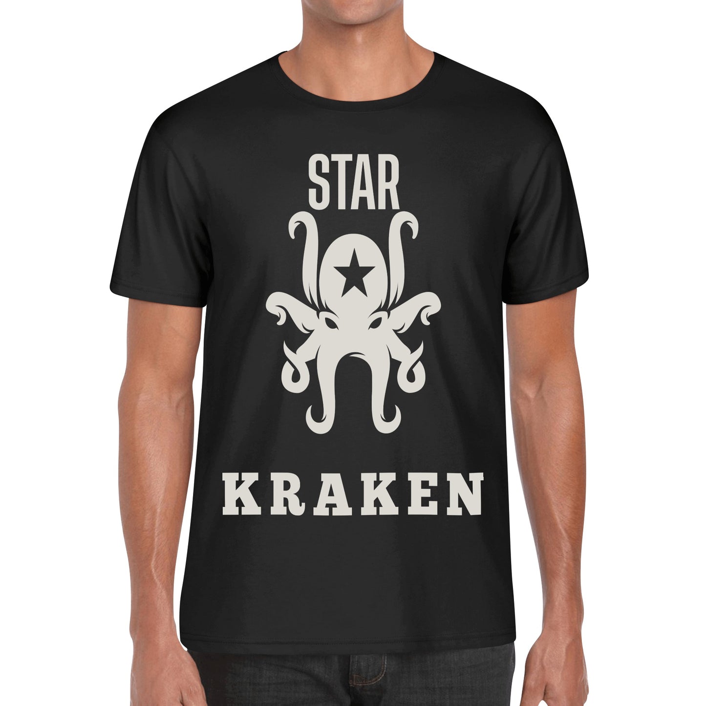 Star Kraken Men's Cotton T Shirt