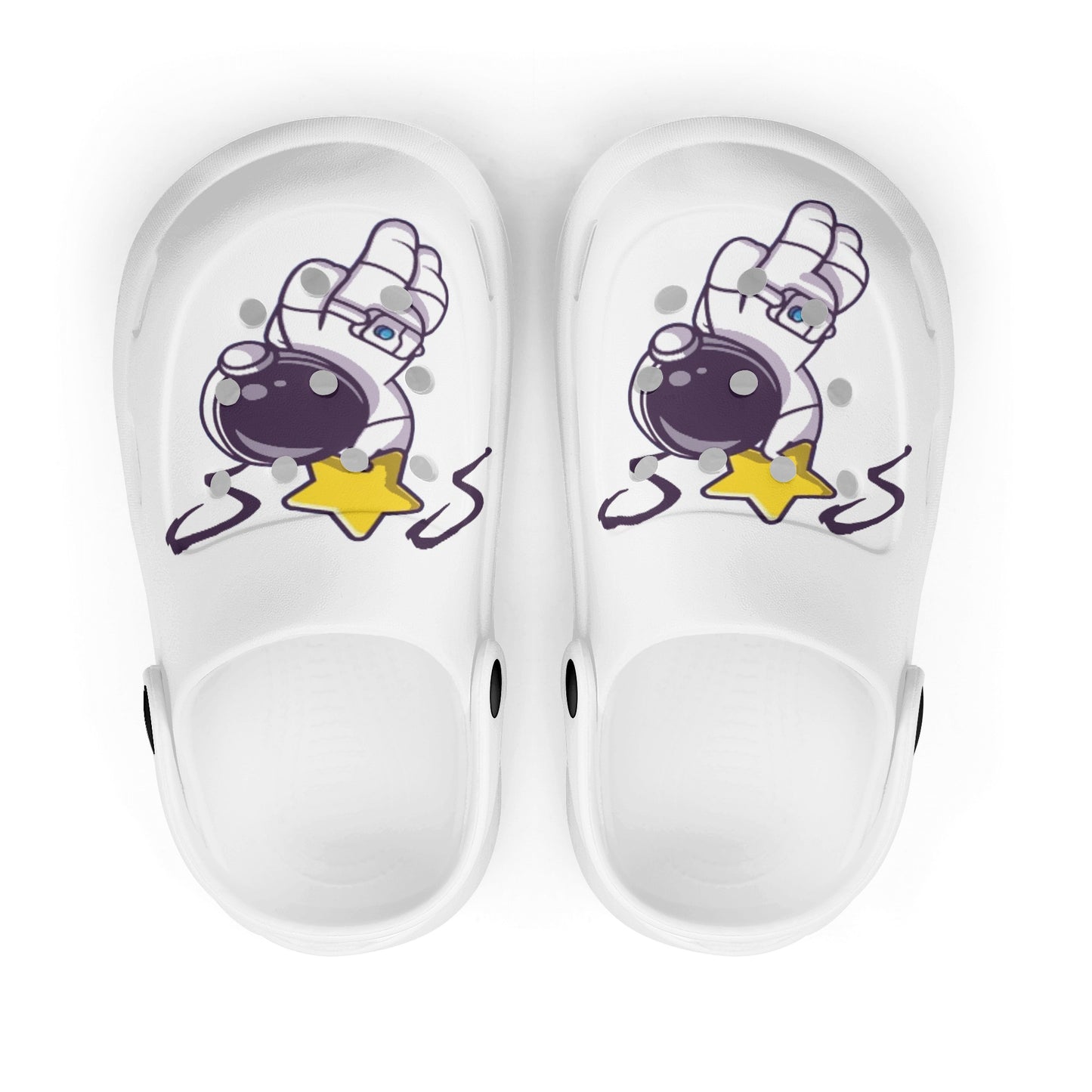 Space Man 23 Kid's Classic Clogs