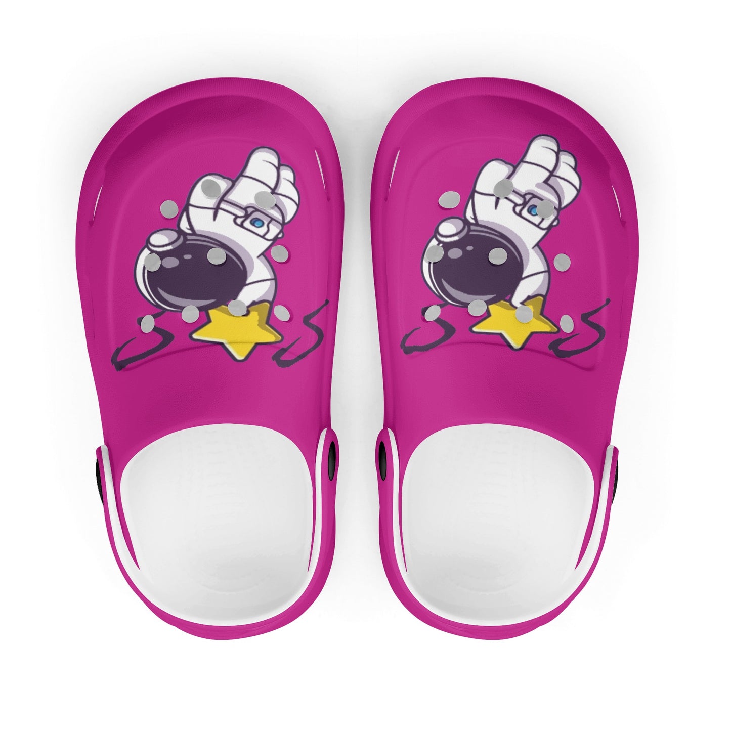 Space Man 23 Kid's Classic Clogs