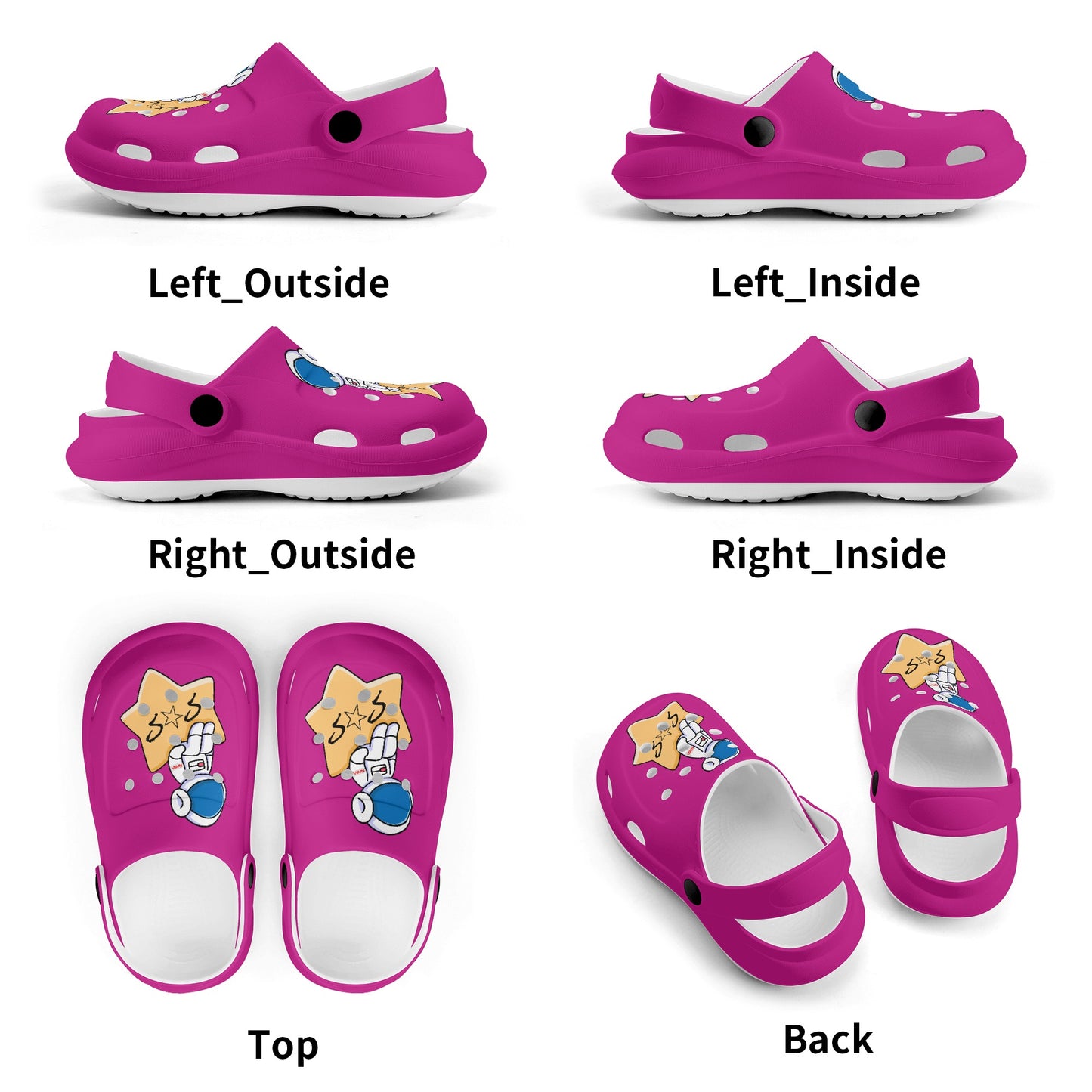 S.O.S Astronaut Kid's Classic Clogs