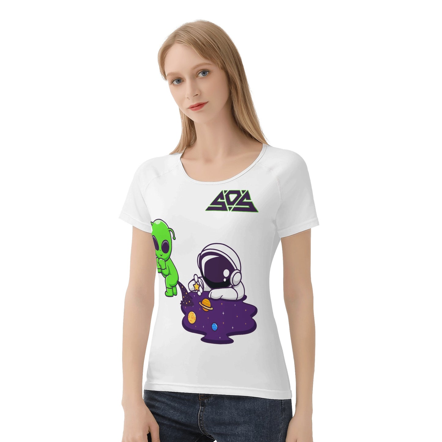 Space Alien Women's T shirt