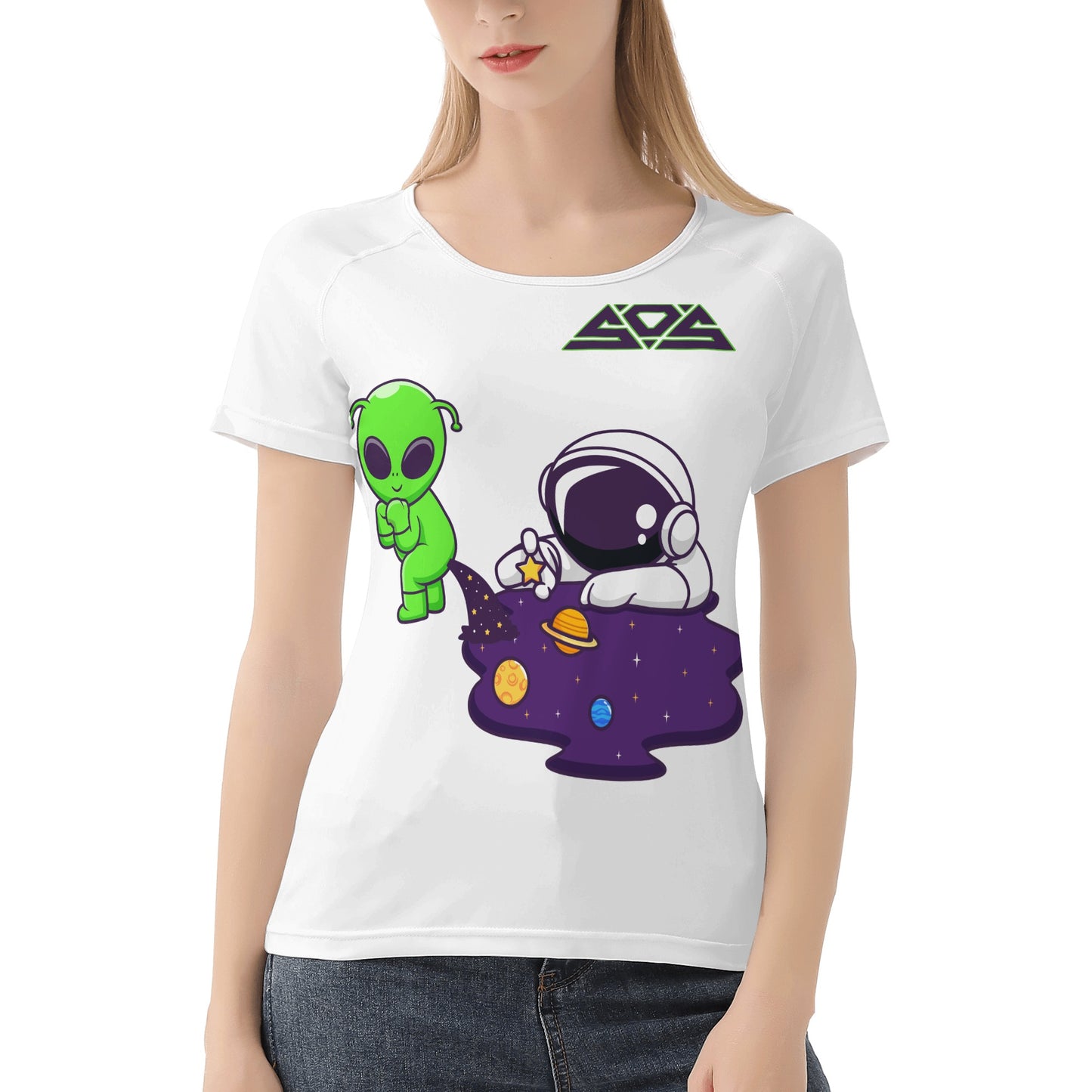 Space Alien Women's T shirt