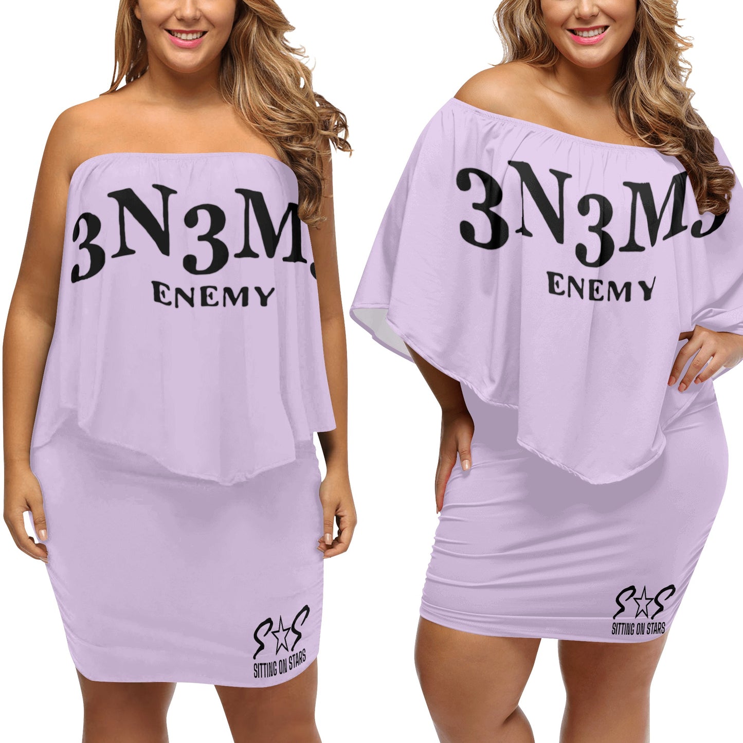 3.N.3.M.3 Enemy Women's Off-the-shoulder Tube Dress