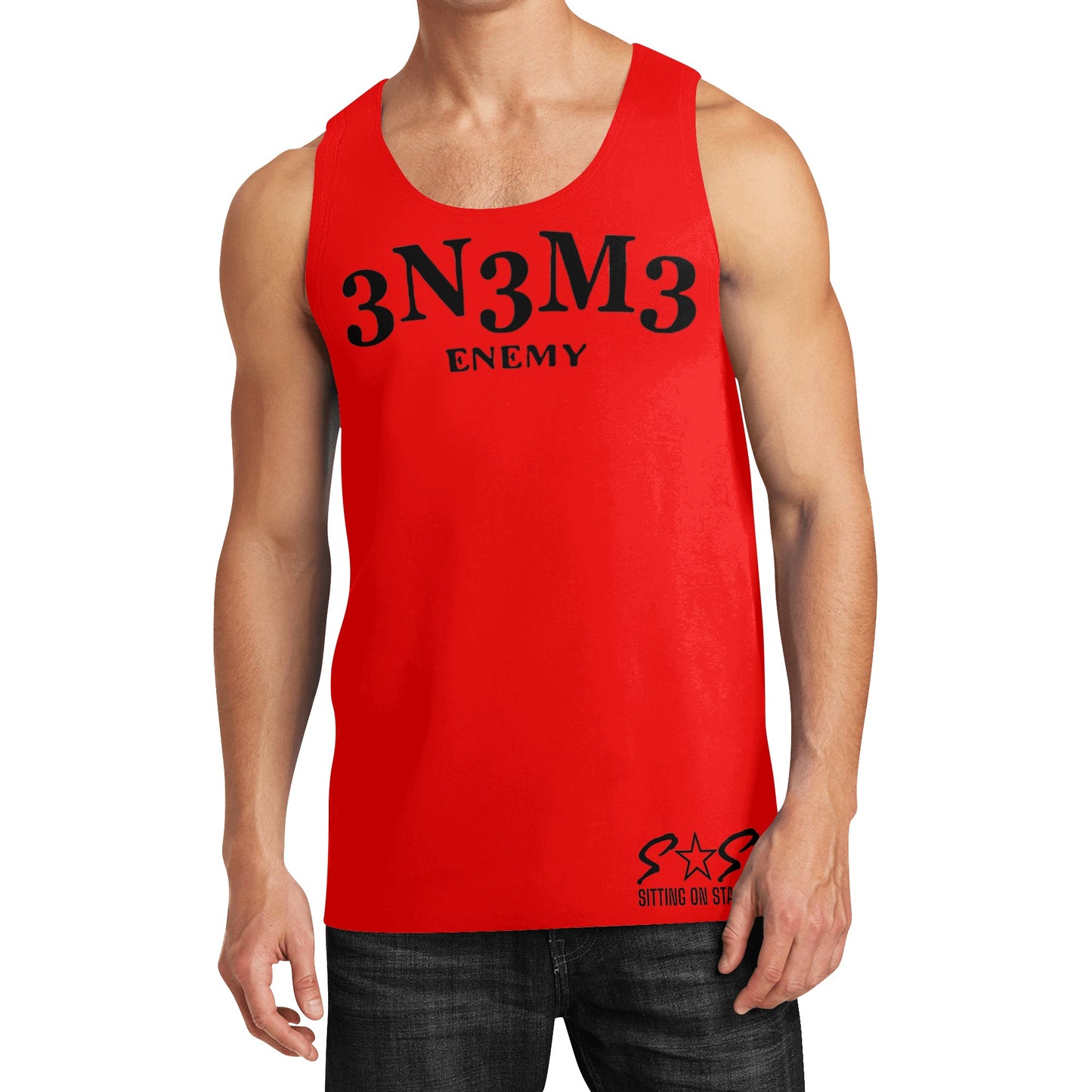 3.N.3.M.3 Enemy Mens Vest Shirt