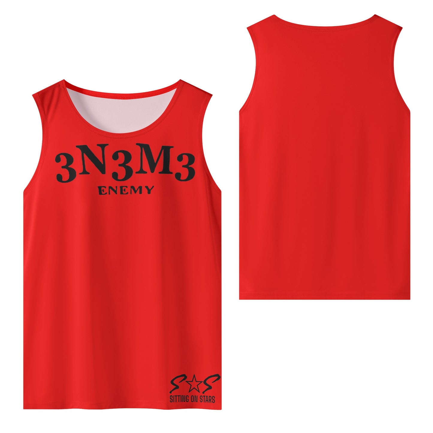 3.N.3.M.3 Enemy Mens Vest Shirt