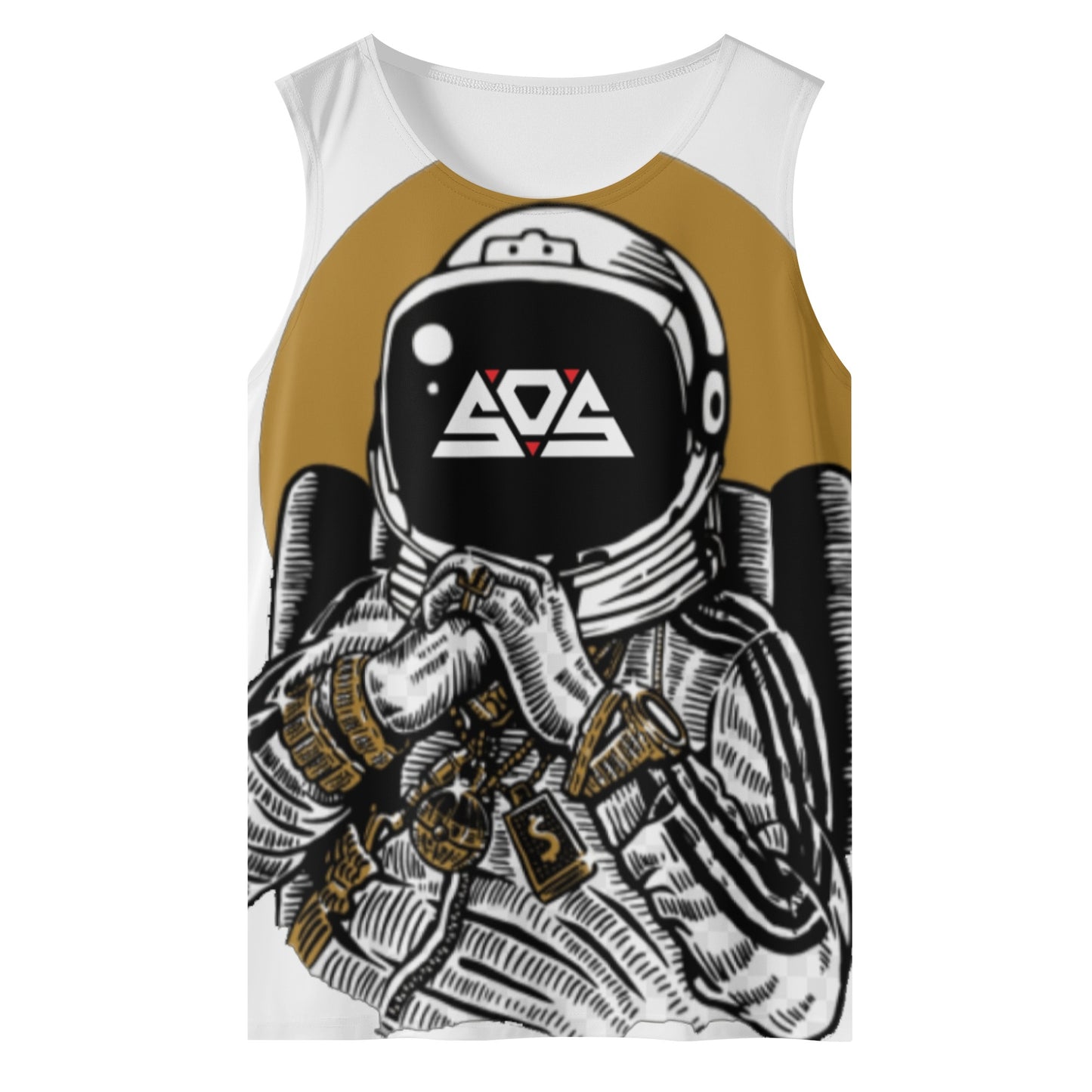 Astronaut Money Mens Vest Shirt