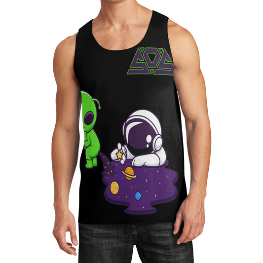 Space Aliens Mens Vest Shirt