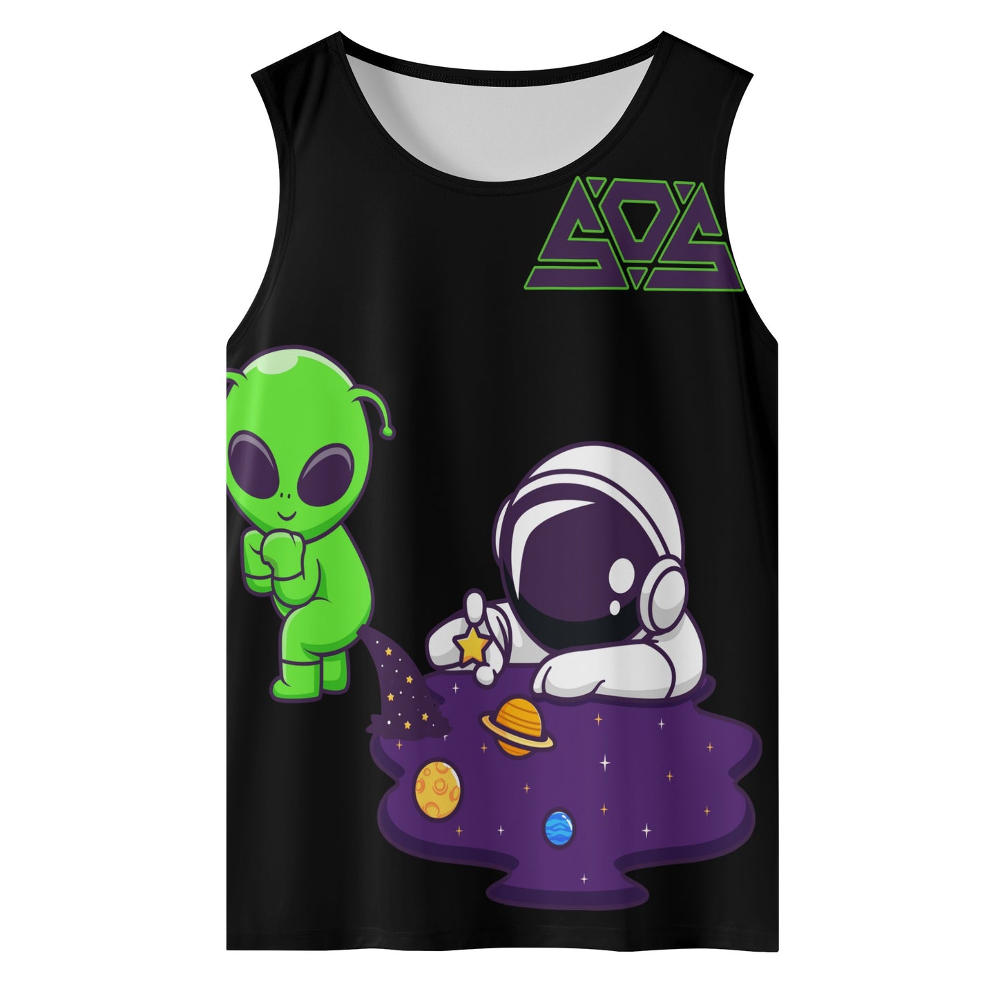 Space Aliens Mens Vest Shirt