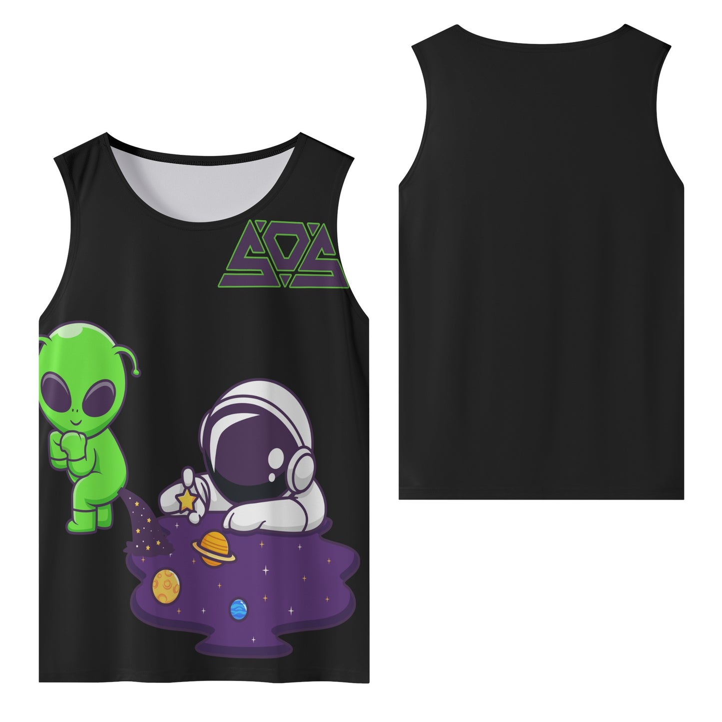 Space Aliens Mens Vest Shirt