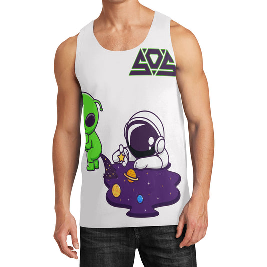 Space Aliens Mens Vest Shirt