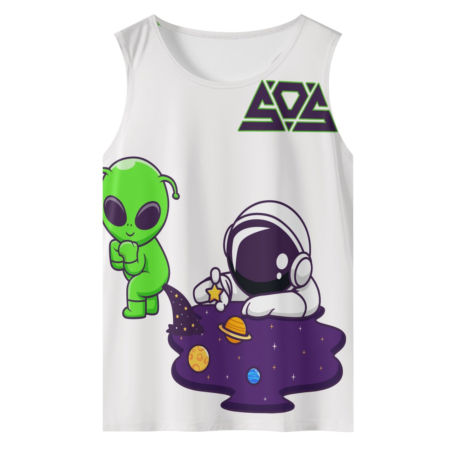 Space Aliens Mens Vest Shirt