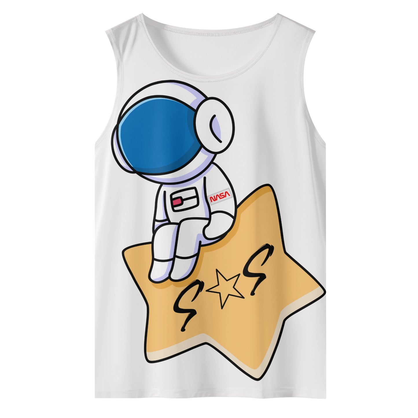 S.O.S Astronaut Mens Vest Shirt