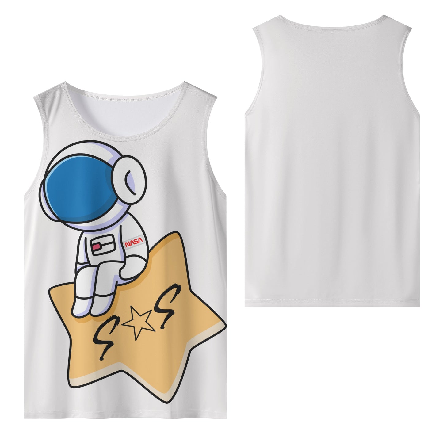 S.O.S Astronaut Mens Vest Shirt