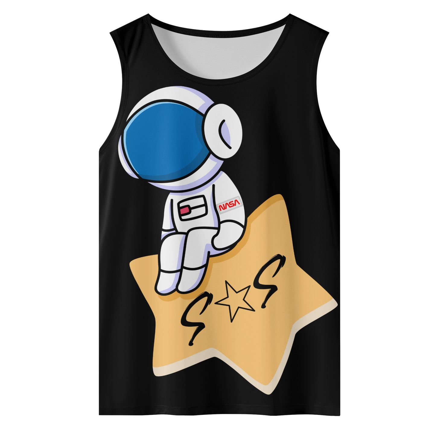 S.O.S Astronaut Mens Vest Shirt