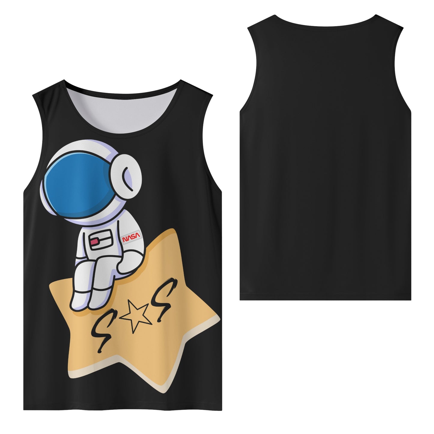 S.O.S Astronaut Mens Vest Shirt