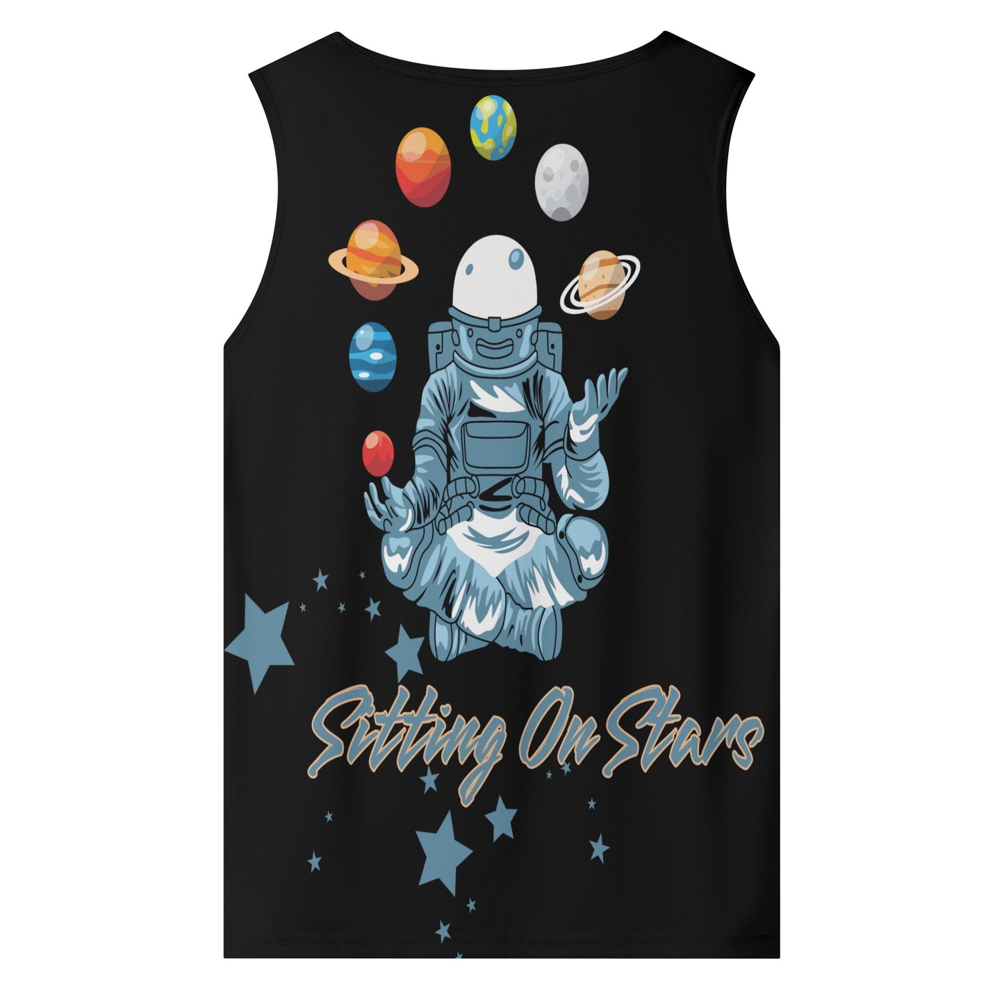 Sitting On Stars Meditation Mens Vest Shirt