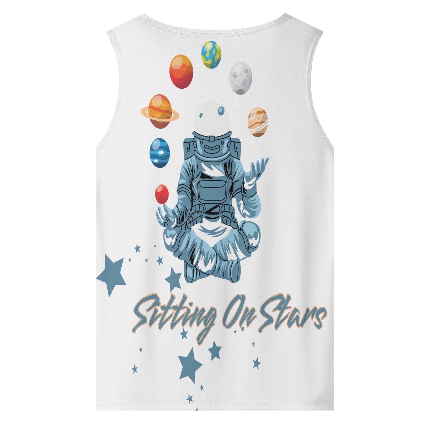 Sitting On Stars Meditation Mens Vest Shirt