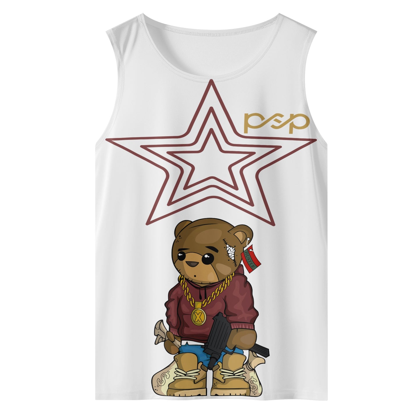 S.O.S & P.S.P Collaboration  Mens Vest Shirt