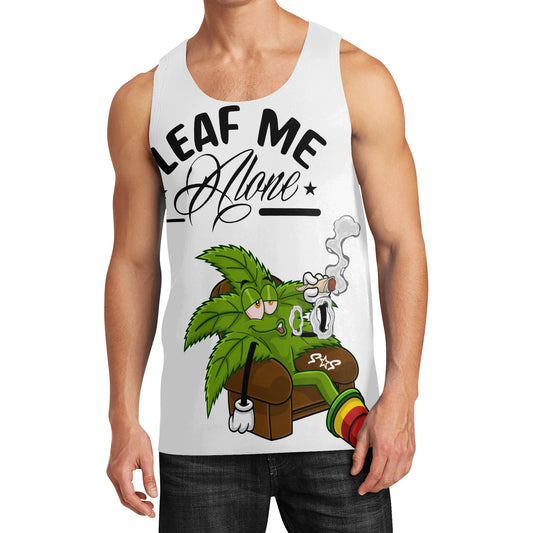 Leaf Me Alone 4/20 Edition Mens Vest Shirt