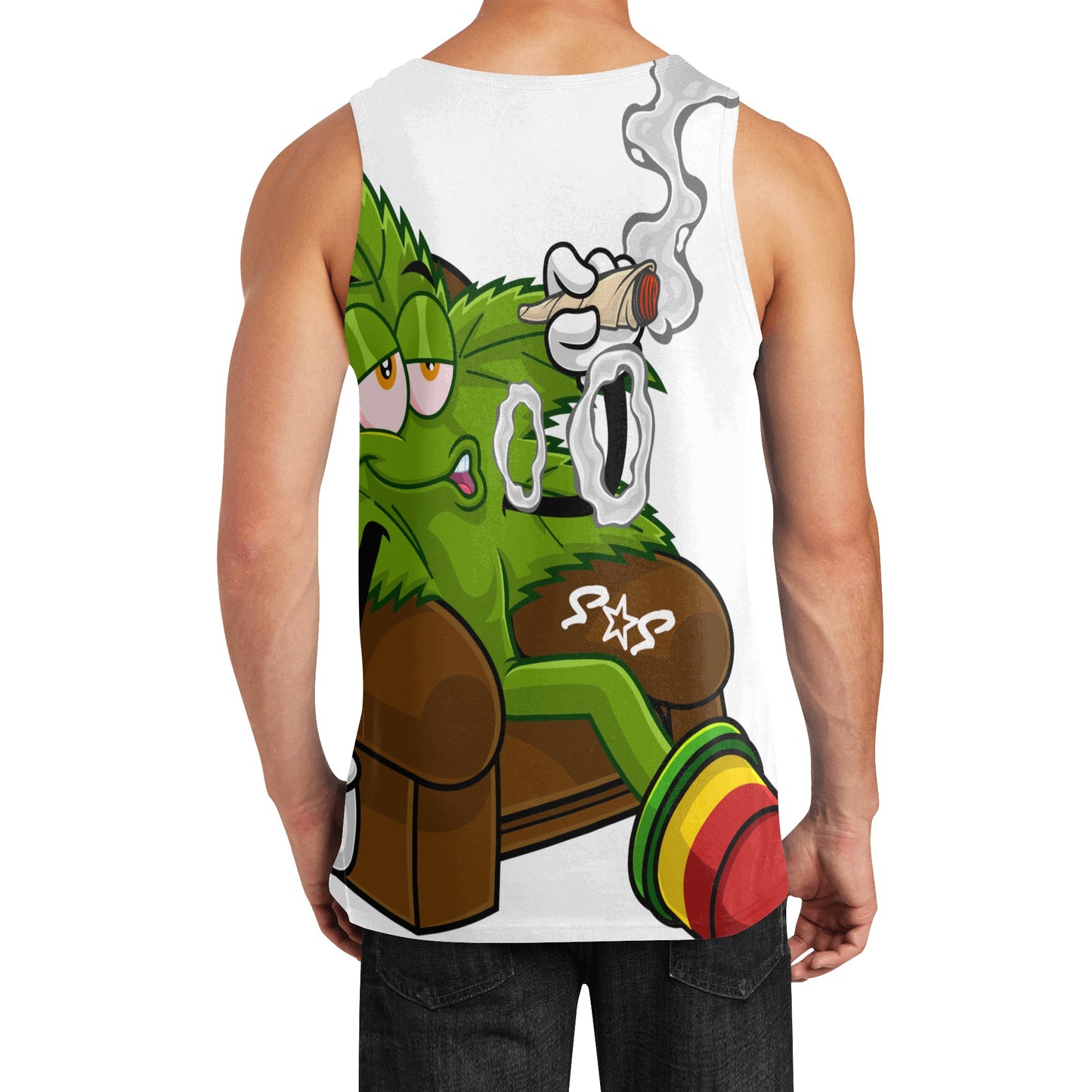 Leaf Me Alone 4/20 Edition Mens Vest Shirt