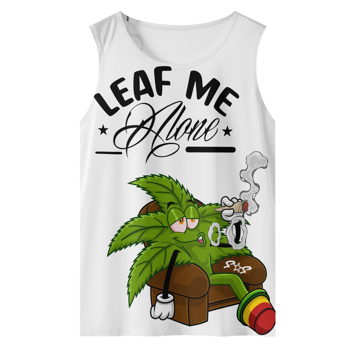 Leaf Me Alone 4/20 Edition Mens Vest Shirt