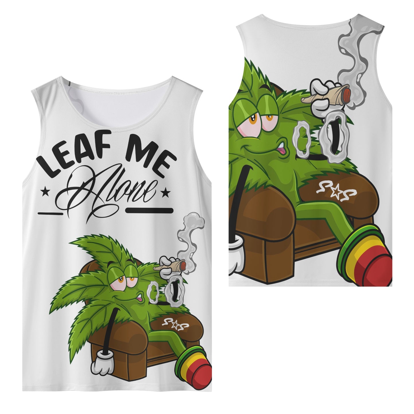 Leaf Me Alone 4/20 Edition Mens Vest Shirt