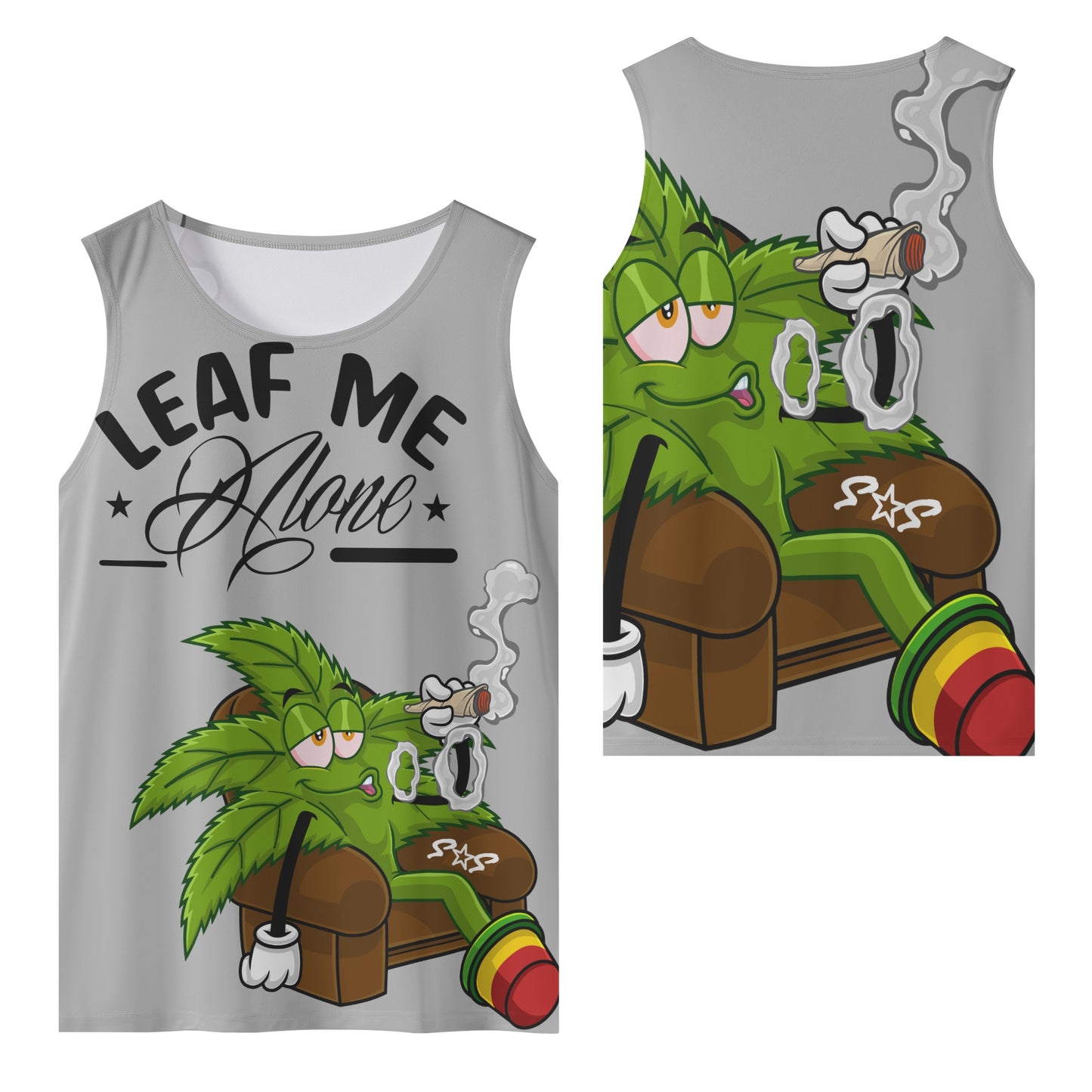 Leaf Me Alone 4/20 Edition Mens Vest Shirt