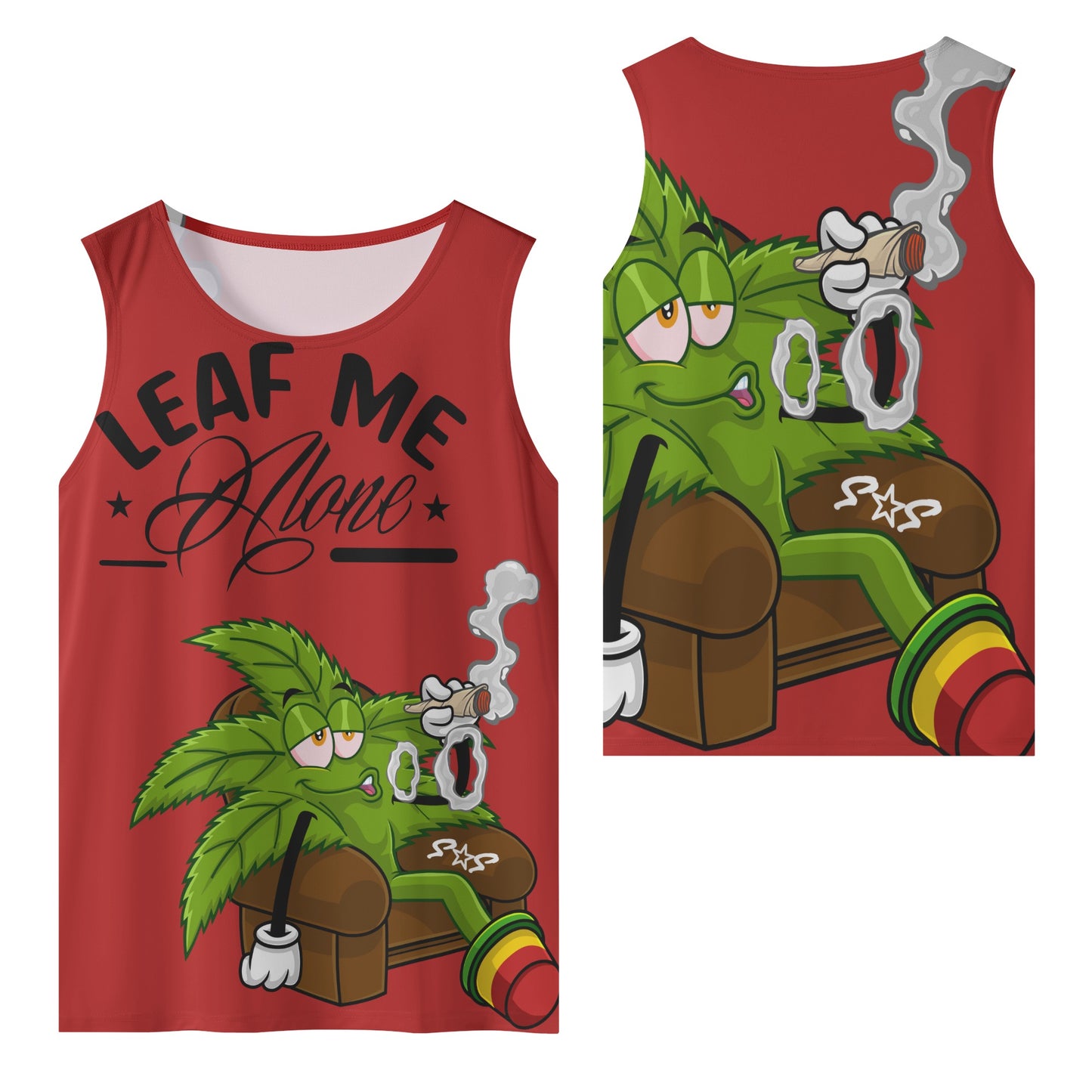 Leaf Me Alone 4/20 Edition Mens Vest Shirt