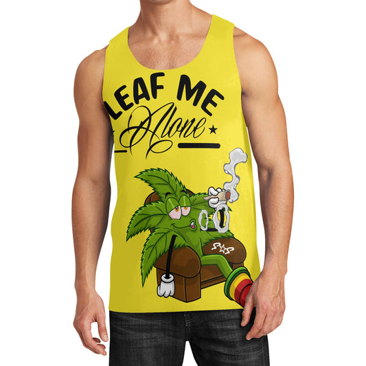 Leaf Me Alone 4/20 Edition Mens Vest Shirt