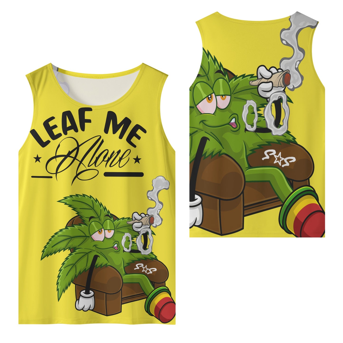 Leaf Me Alone 4/20 Edition Mens Vest Shirt