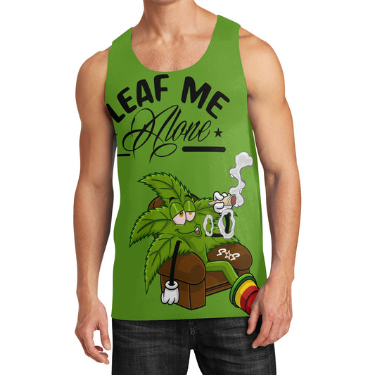 Leaf Me Alone 4/20 Edition Mens Vest Shirt