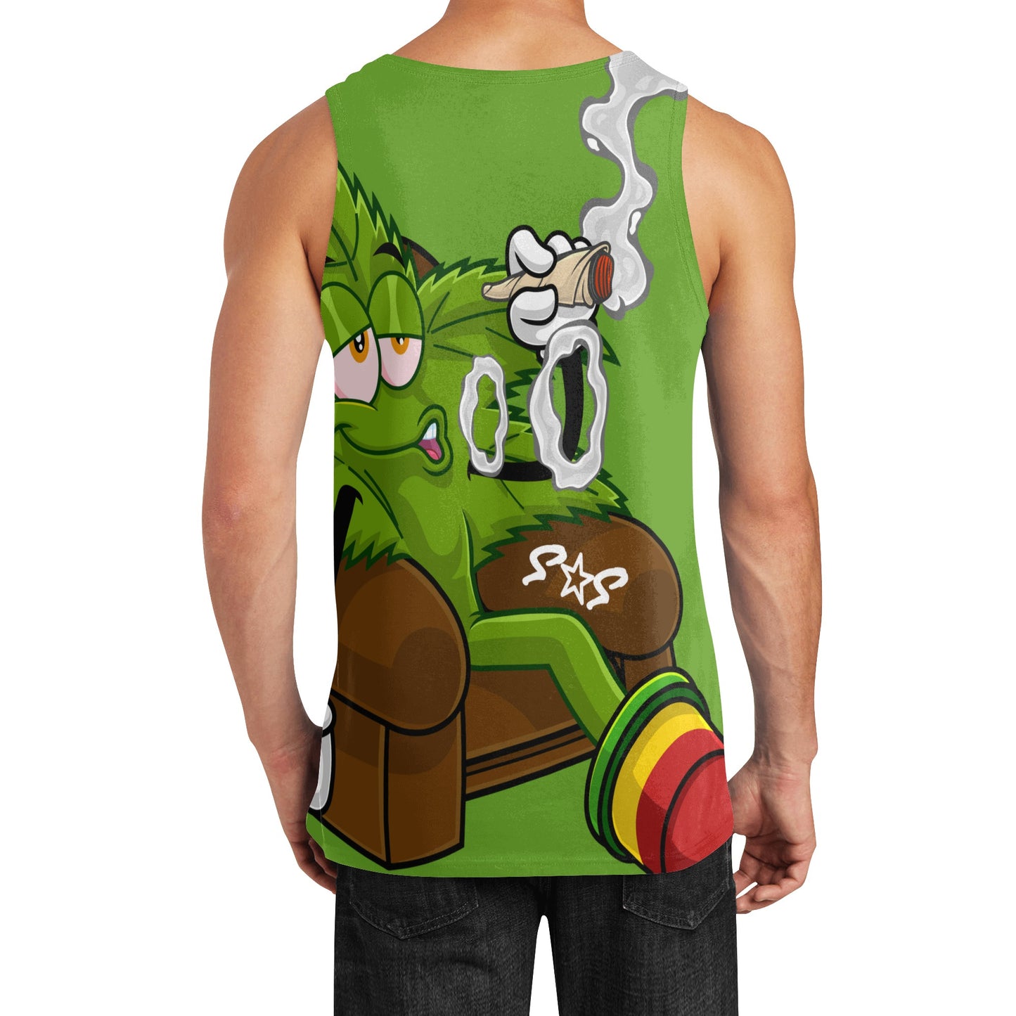 Leaf Me Alone 4/20 Edition Mens Vest Shirt