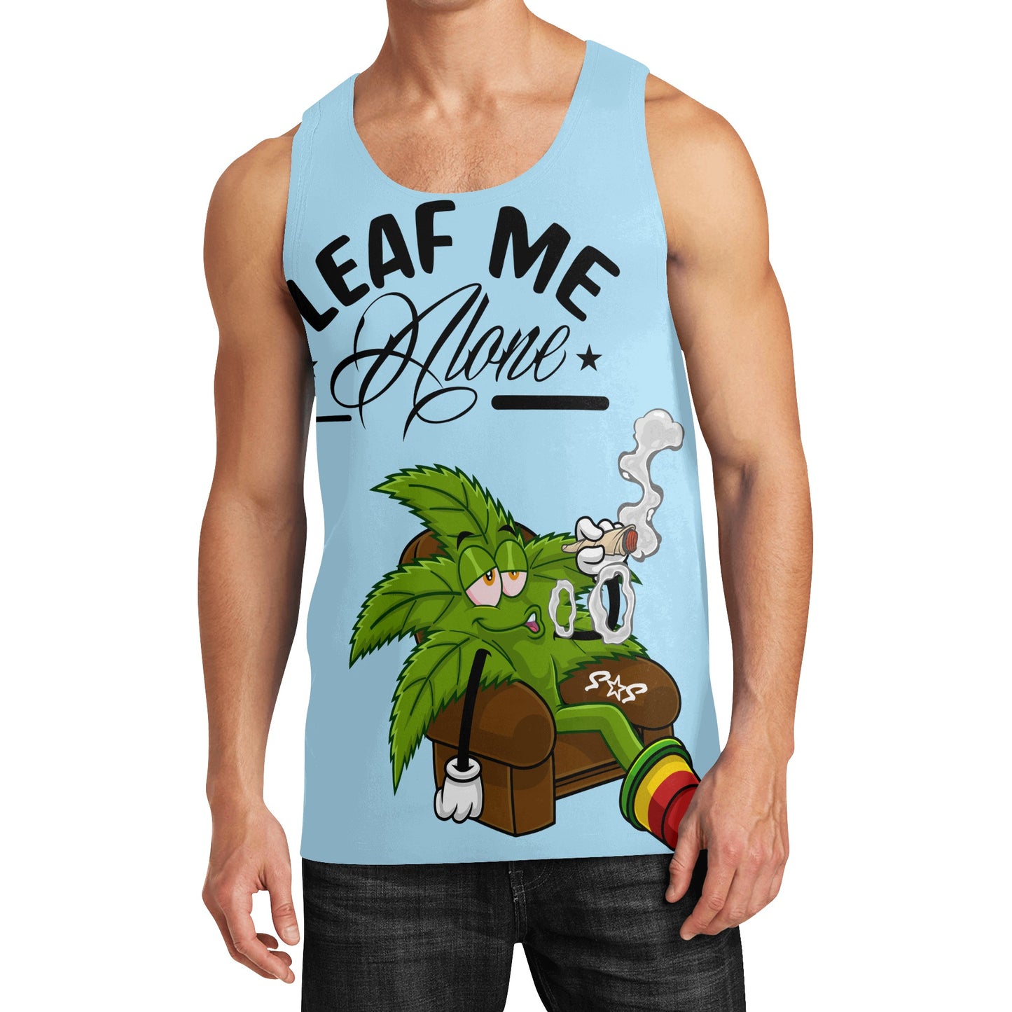 Leaf Me Alone 4/20 Edition Mens Vest Shirt