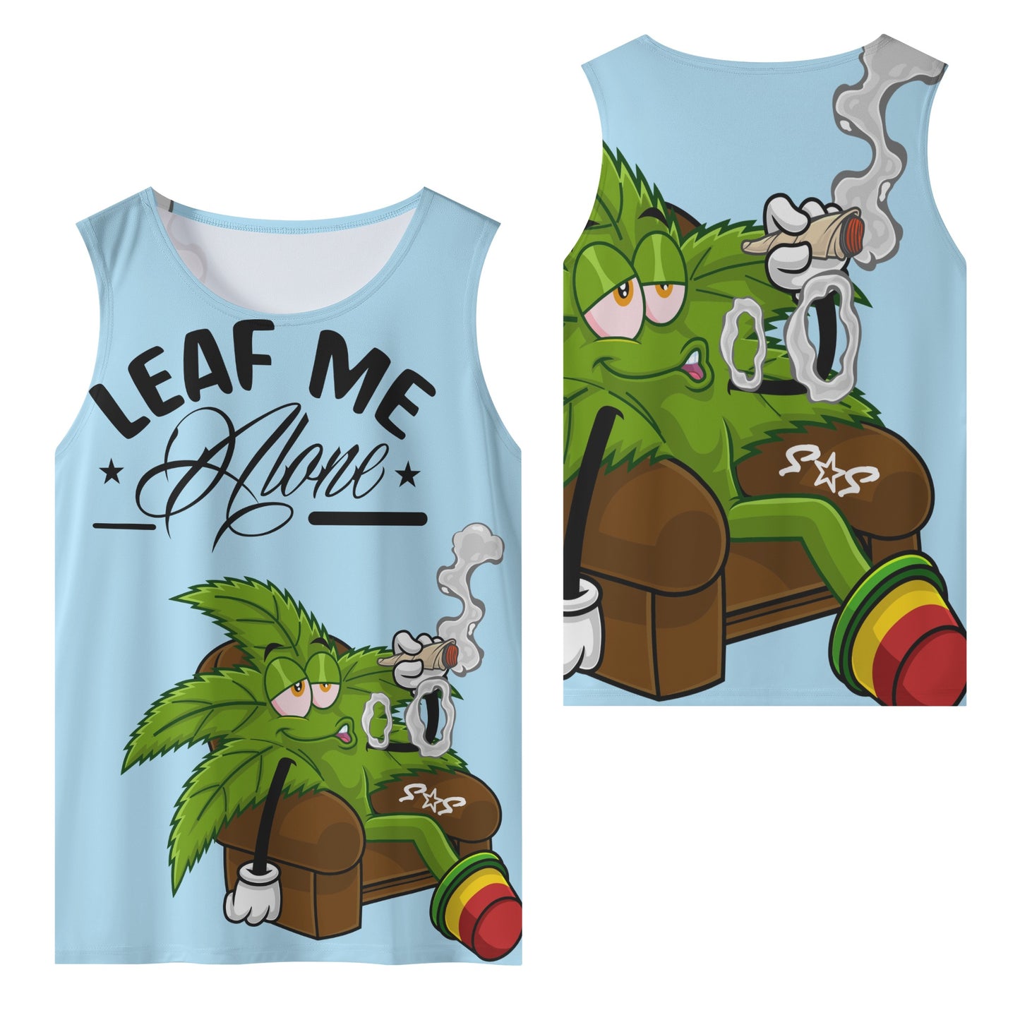 Leaf Me Alone 4/20 Edition Mens Vest Shirt