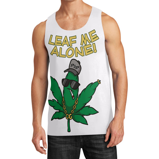 Leaf Me Alone 4/20 Edition Mens Vest Shirt