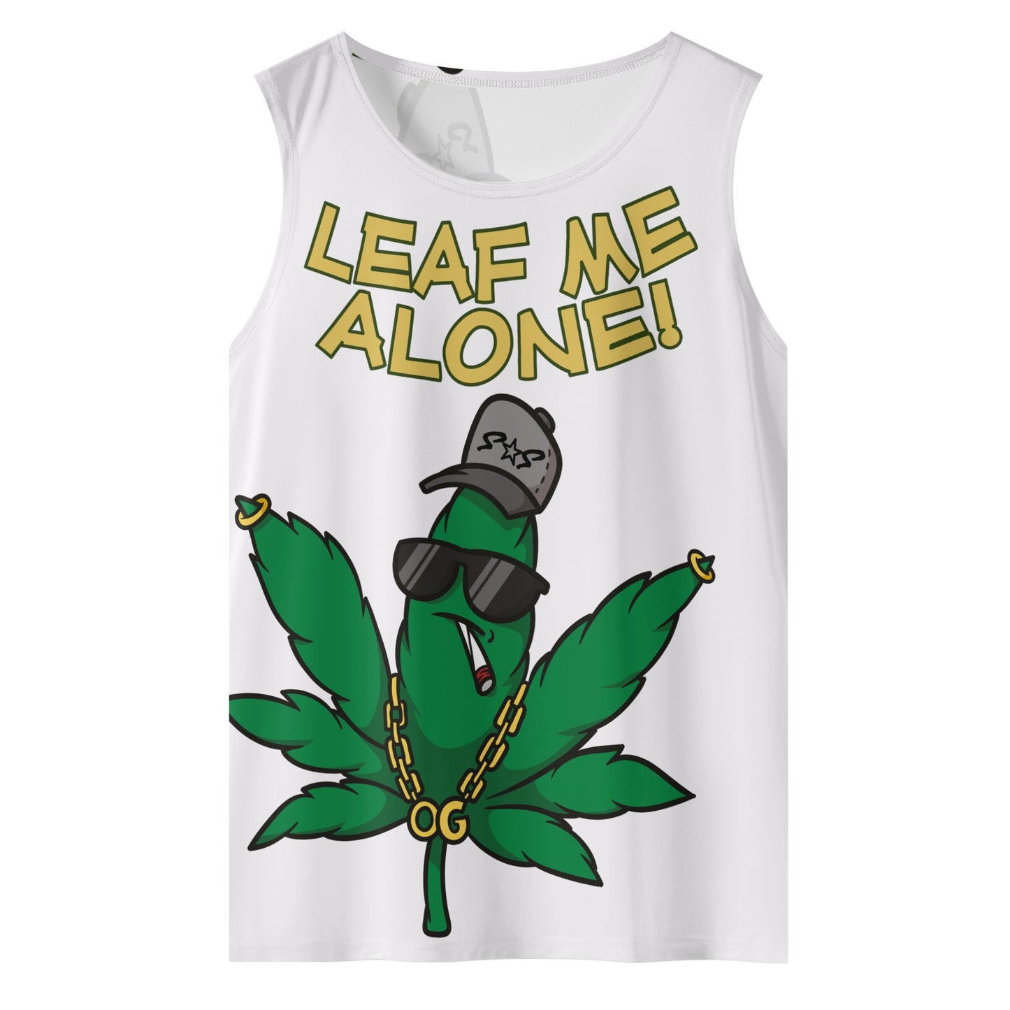 Leaf Me Alone 4/20 Edition Mens Vest Shirt